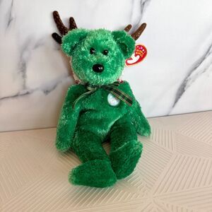 Ty Beanie Baby 2002 Holiday Teddy  - MWMT